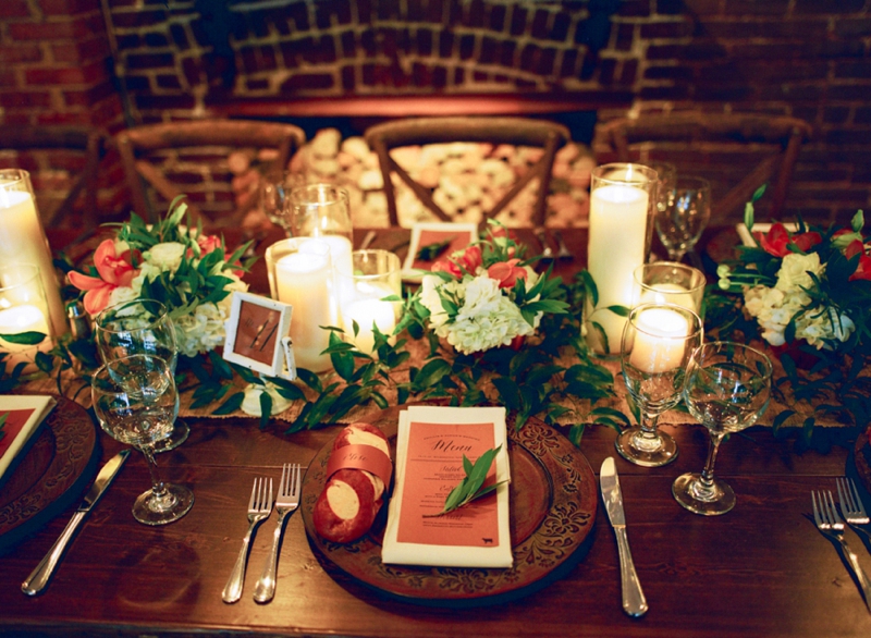 Intimate Copper and White North Carolina Wedding via TheELD.com