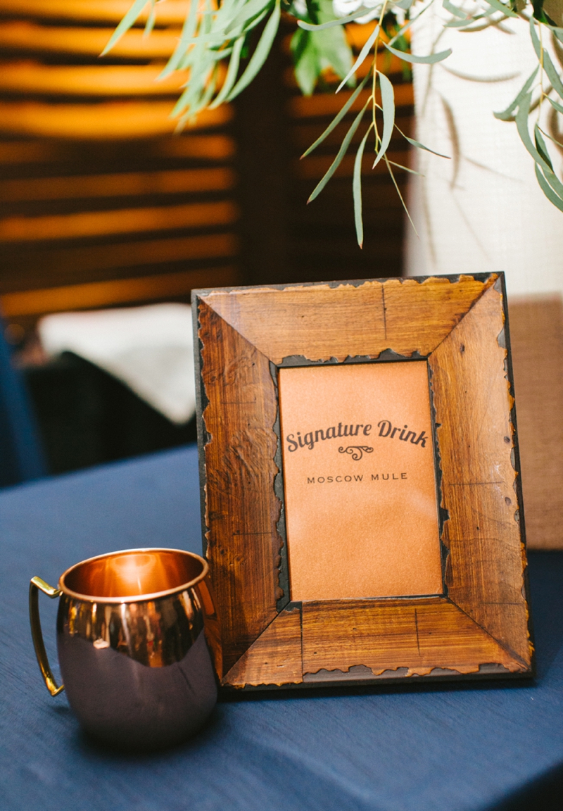 Intimate Copper and White North Carolina Wedding via TheELD.com