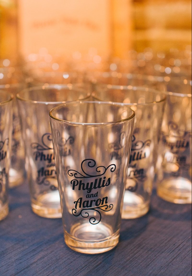 Intimate Copper and White North Carolina Wedding via TheELD.com