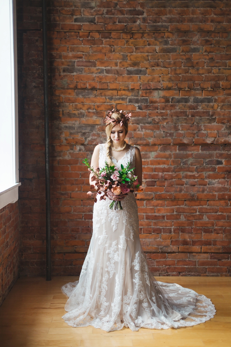 Romantic Industrial Wedding Ideas via TheELD.com