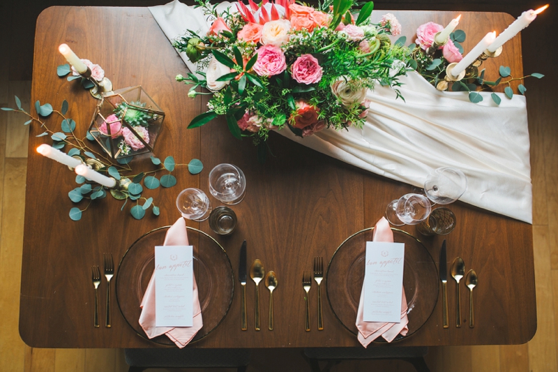 Romantic Industrial Wedding Ideas via TheELD.com