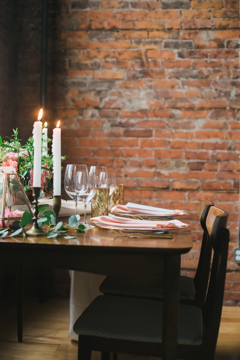 Romantic Industrial Wedding Ideas via TheELD.com