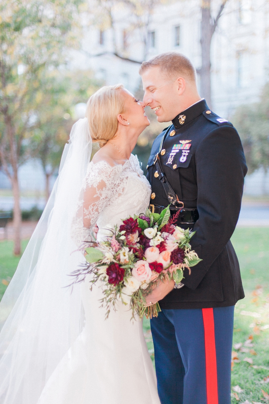 Whimsically Elegant Marsala & Blush Denver Wedding via TheELD.com