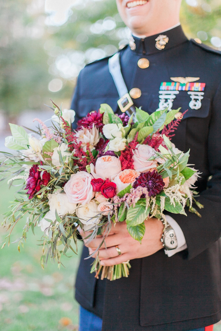 Whimsically Elegant Marsala & Blush Denver Wedding via TheELD.com