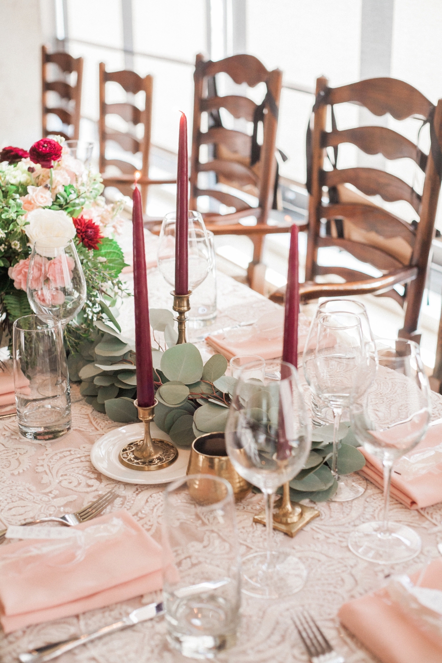 Whimsically Elegant Marsala & Blush Denver Wedding via TheELD.com