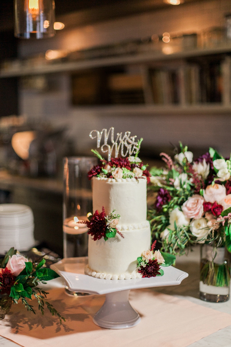 Whimsically Elegant Marsala & Blush Denver Wedding via TheELD.com