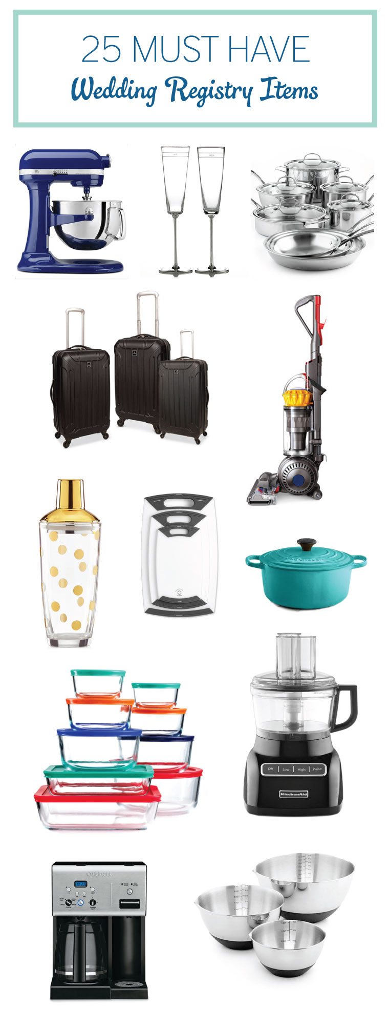 25 Must Have Wedding Registry Items