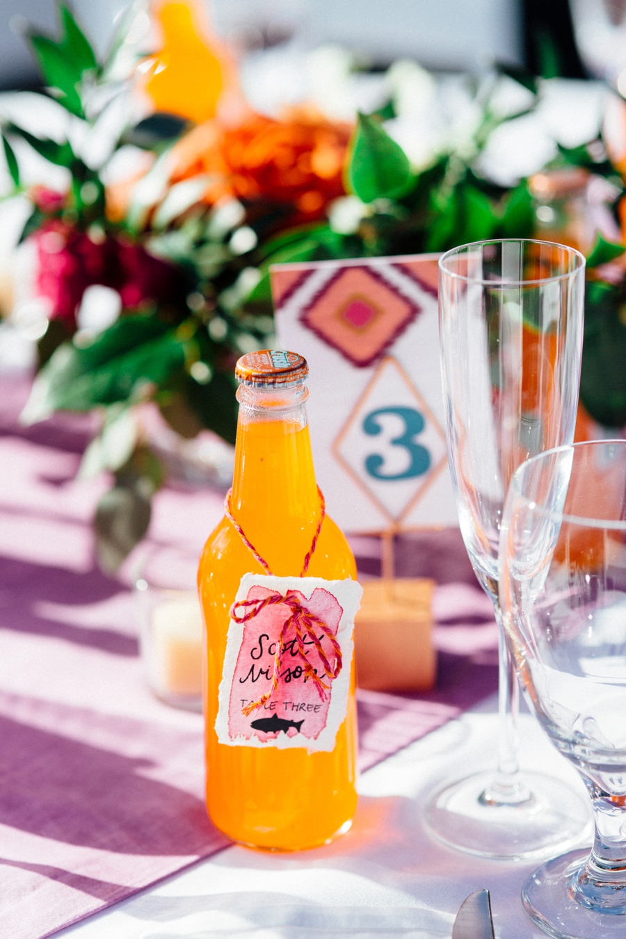 Bright Bohemian Beach Wedding via TheELD.com