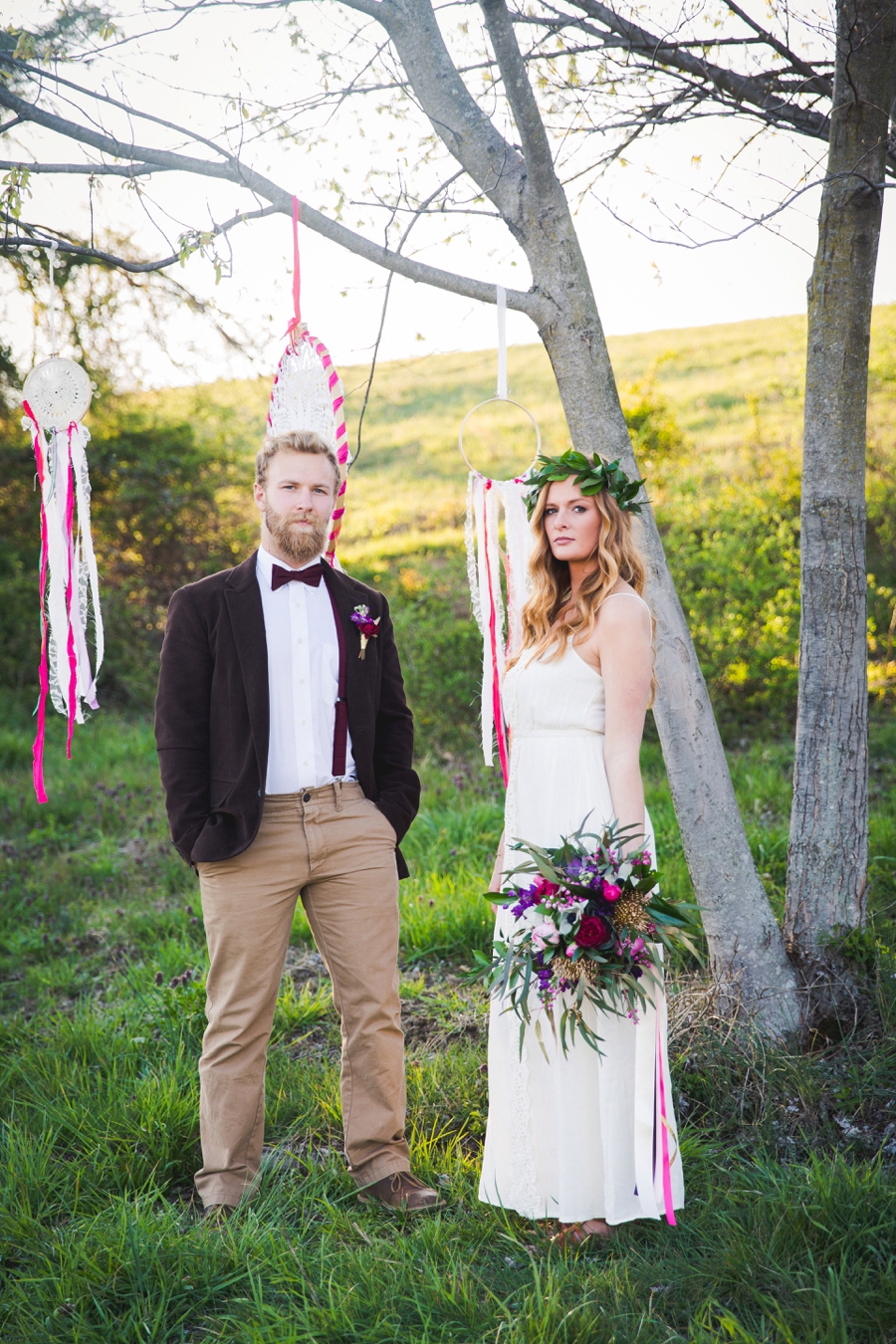 Colorful Rustic Boho Wedding Ideas via TheELD.com