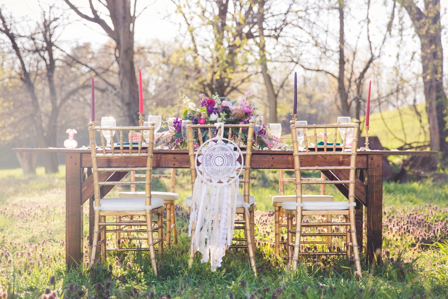 Colorful Rustic Boho Wedding Ideas via TheELD.com