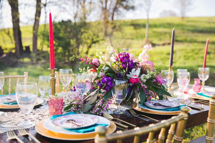 Colorful Rustic Boho Wedding Ideas via TheELD.com