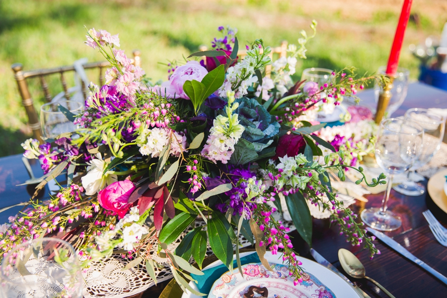 Colorful Rustic Boho Wedding Ideas via TheELD.com