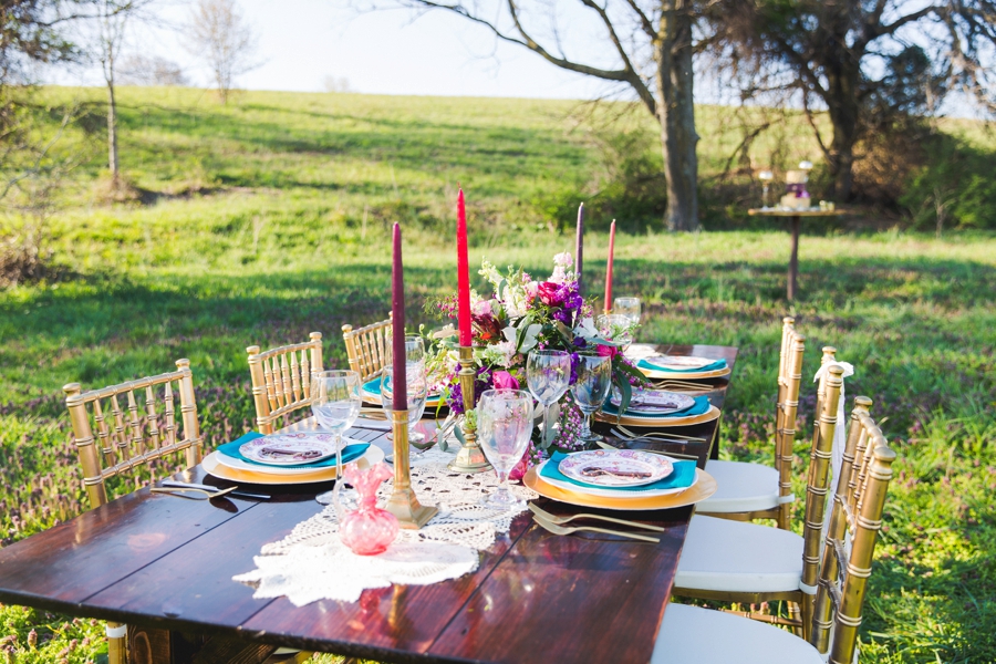 Colorful Rustic Boho Wedding Ideas via TheELD.com