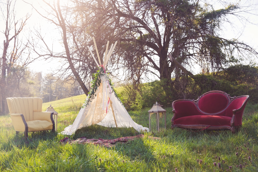 Colorful Rustic Boho Wedding Ideas via TheELD.com