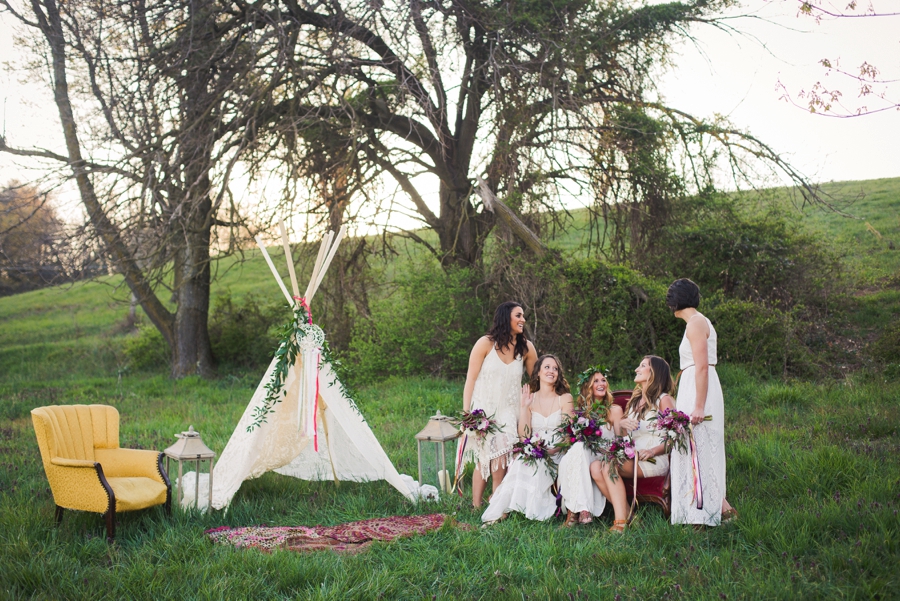 Colorful Rustic Boho Wedding Ideas via TheELD.com