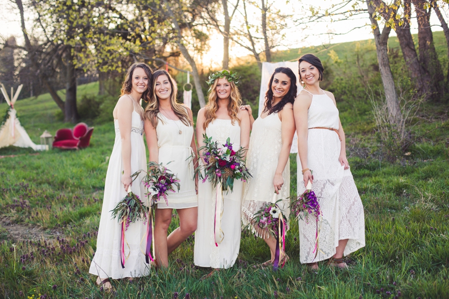 Colorful Rustic Boho Wedding Ideas via TheELD.com