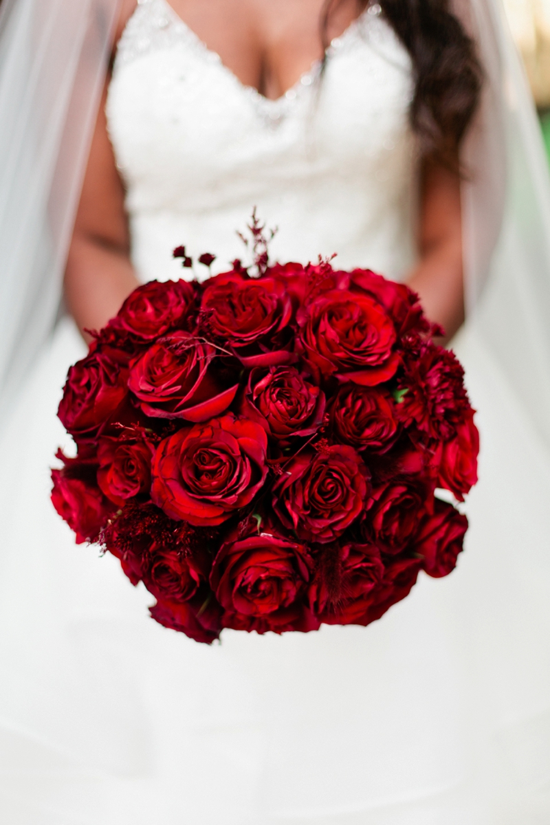 Glamorous Black & Red Autumn Inspired Wedding Ideas via TheELD.com