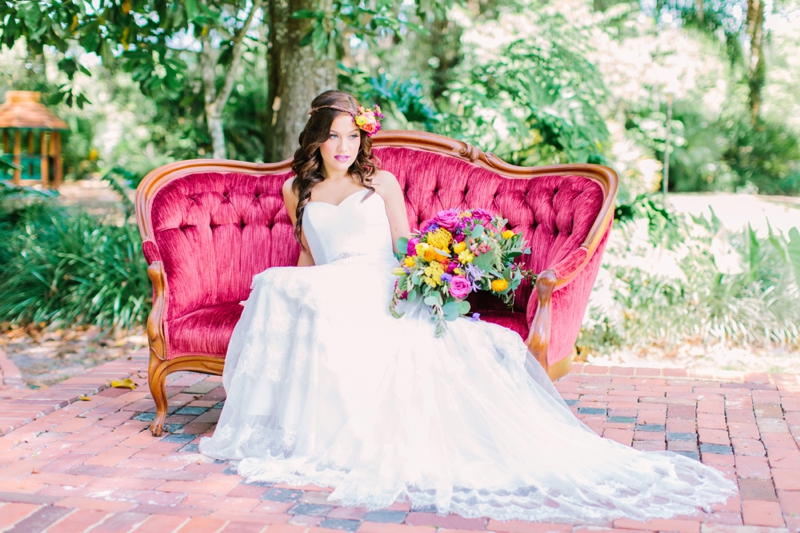 Colorful Secret Garden Inspired Wedding Ideas via TheELD.com