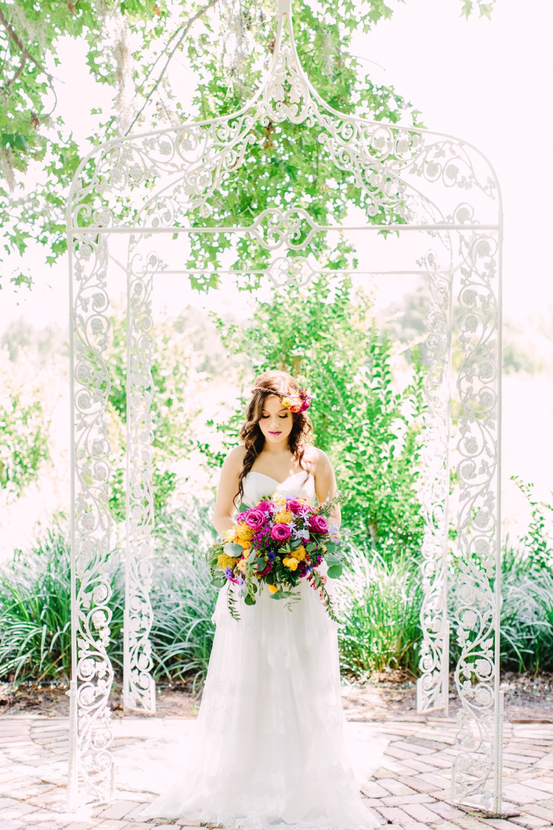 Colorful Secret Garden Inspired Wedding Ideas via TheELD.com