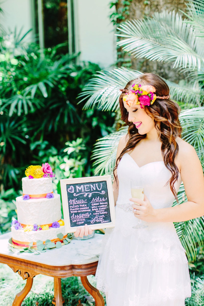 Colorful Secret Garden Inspired Wedding Ideas via TheELD.com