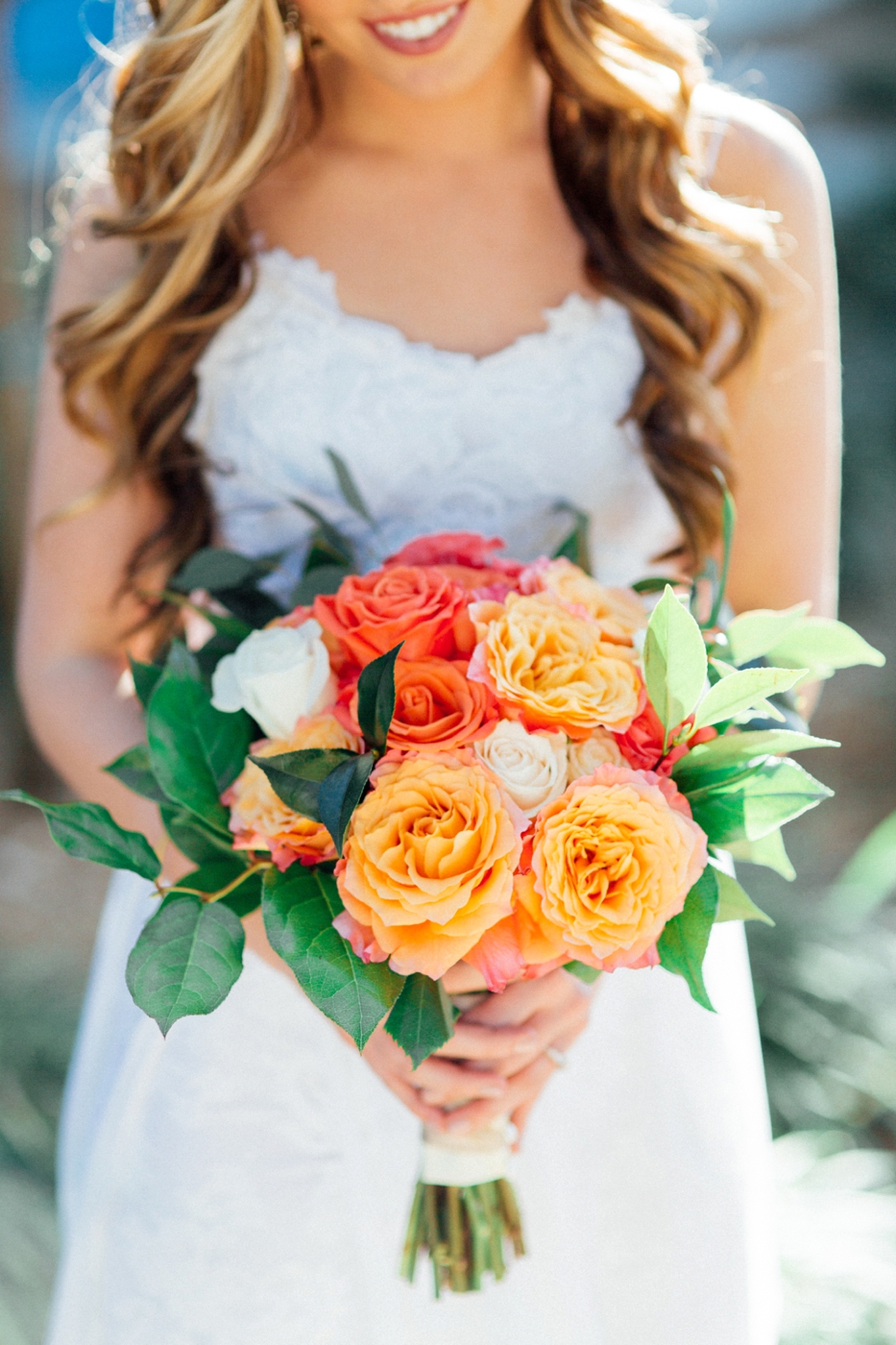 Bright Bohemian Beach Wedding via TheELD.com