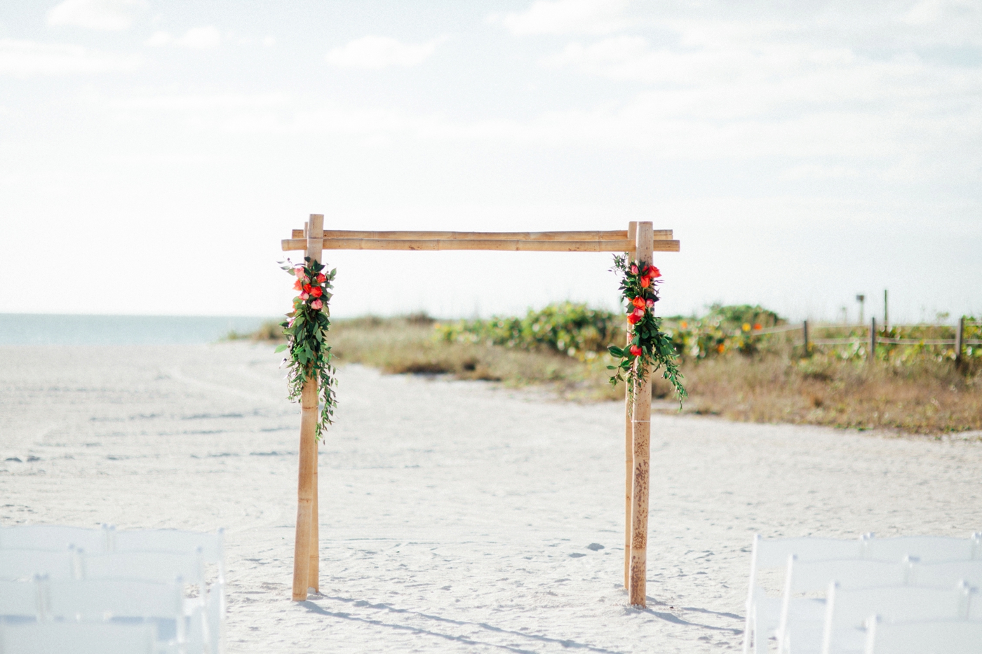 Bright Bohemian Beach Wedding via TheELD.com