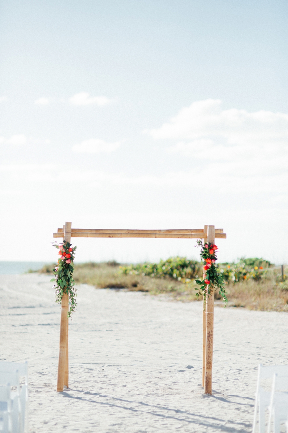 Bright Bohemian Beach Wedding via TheELD.com