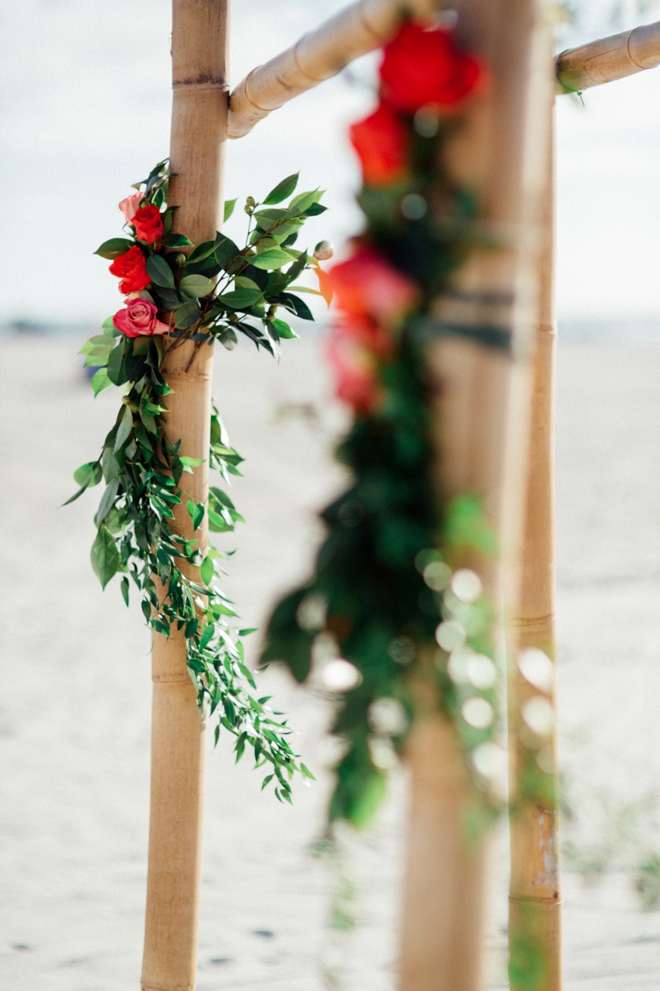 Bright Bohemian Beach Wedding via TheELD.com