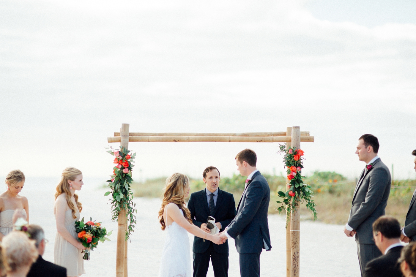 Bright Bohemian Beach Wedding via TheELD.com