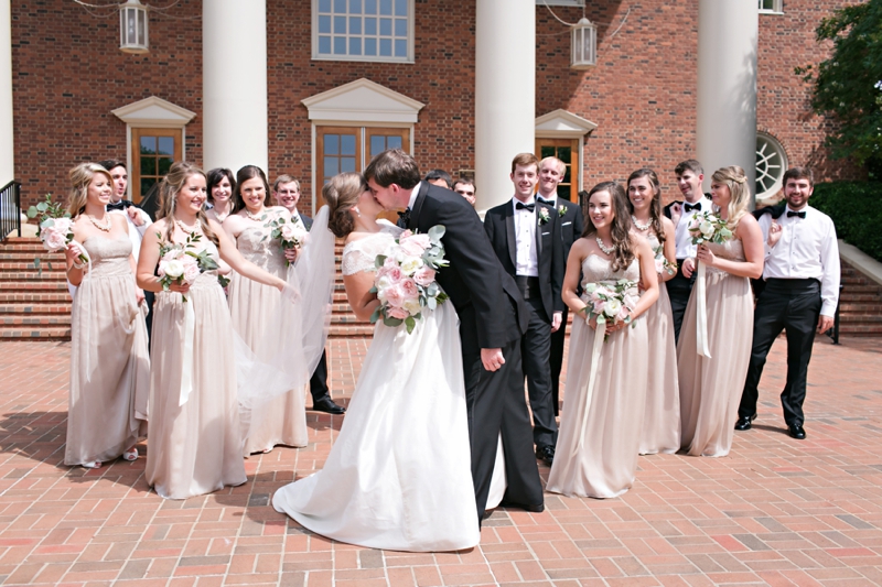 Elegant Pink & White South Carolina Wedding via TheELD.com