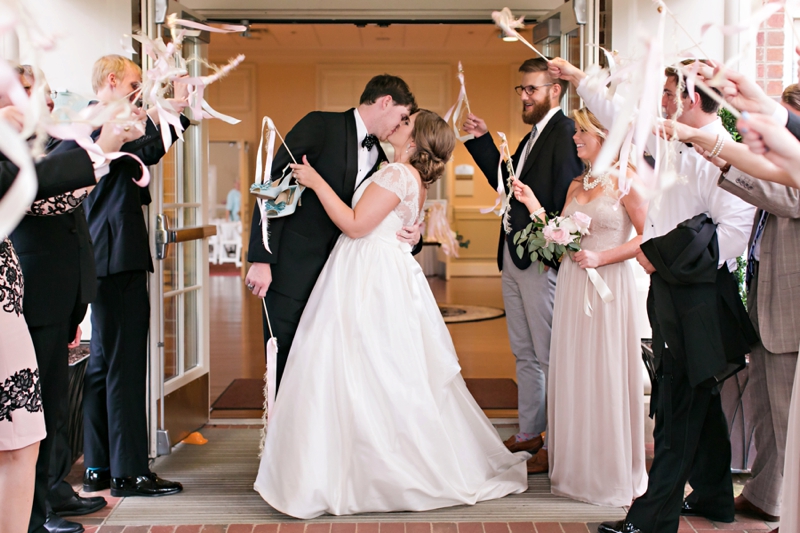 Elegant Pink & White South Carolina Wedding via TheELD.com