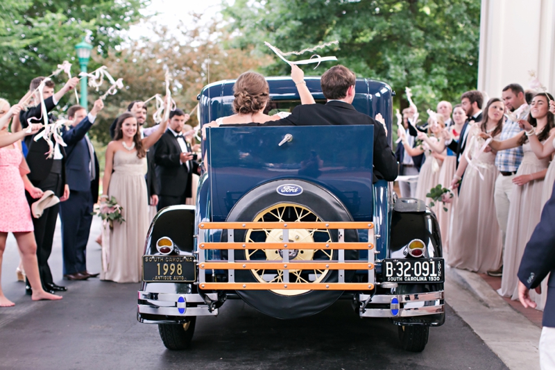 Elegant Pink & White South Carolina Wedding via TheELD.com