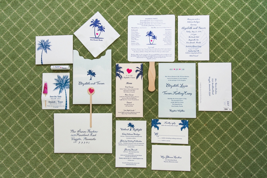 Preppy Elegant Pink & Navy Destination Wedding via TheELD.com