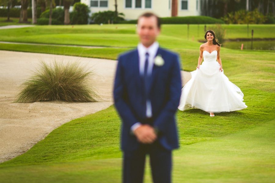 Preppy Elegant Pink & Navy Destination Wedding via TheELD.com