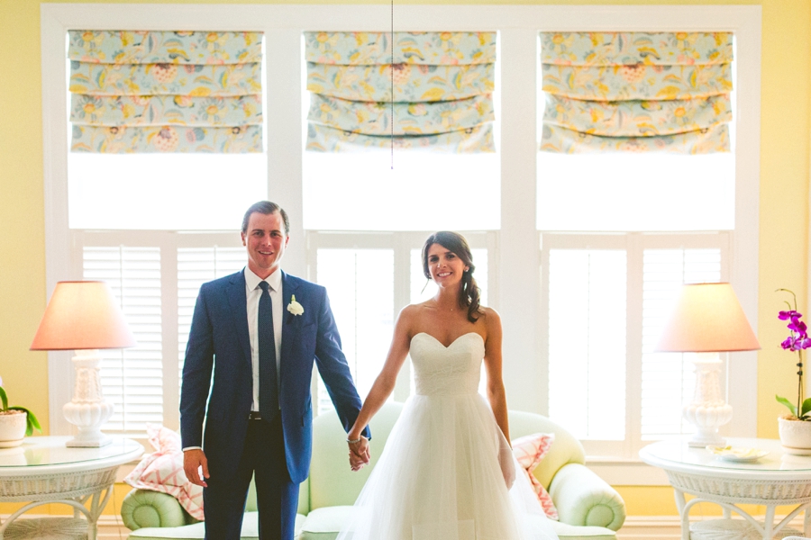 Preppy Elegant Pink & Navy Destination Wedding via TheELD.com