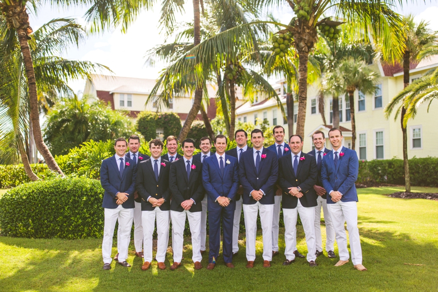 Preppy Elegant Pink & Navy Destination Wedding via TheELD.com