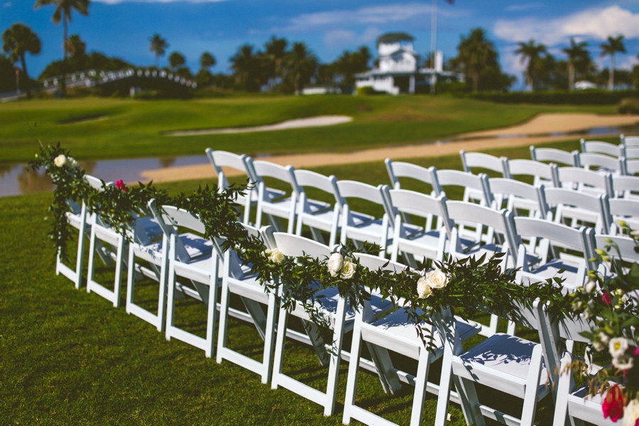 Preppy Elegant Pink & Navy Destination Wedding via TheELD.com