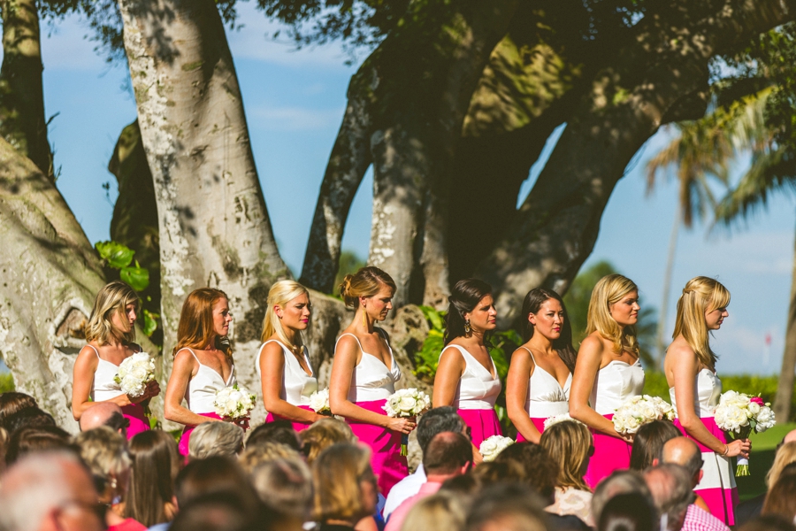 Preppy Elegant Pink & Navy Destination Wedding via TheELD.com