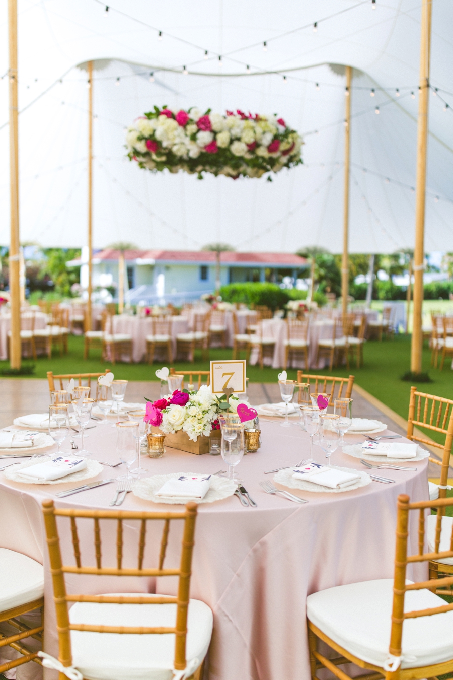 Preppy Elegant Pink & Navy Destination Wedding via TheELD.com