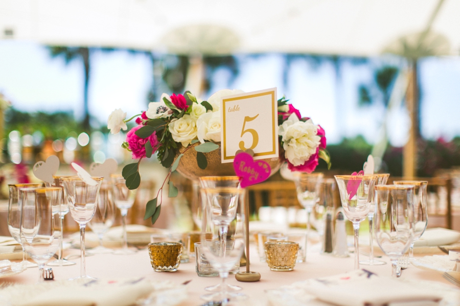 Preppy Elegant Pink & Navy Destination Wedding via TheELD.com