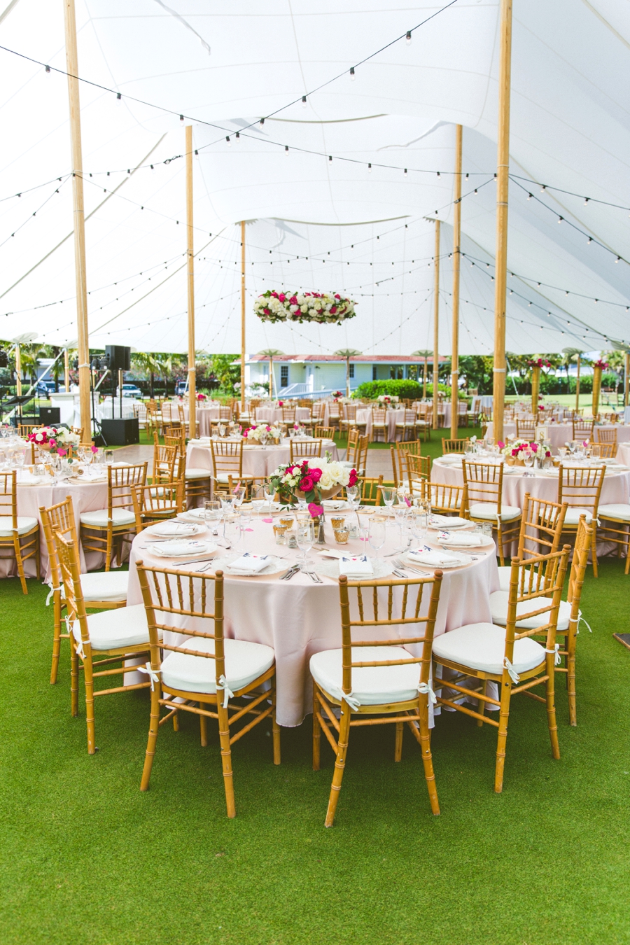 Preppy Elegant Pink & Navy Destination Wedding via TheELD.com