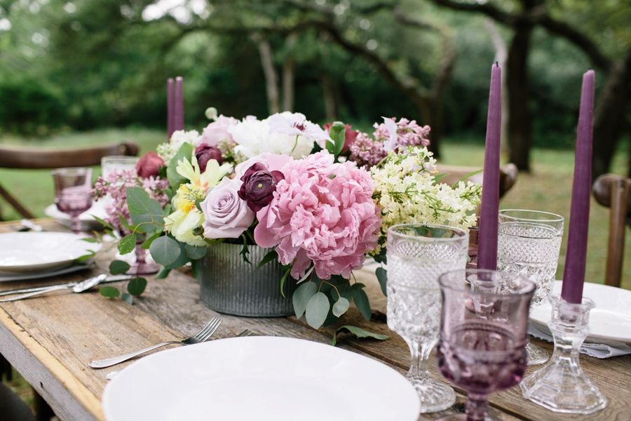 Romantic Lavender and Gray Wedding Ideas via TheELD.com