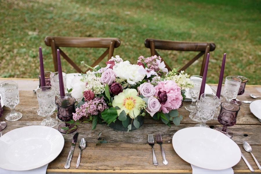 Romantic Lavender and Gray Wedding Ideas via TheELD.com