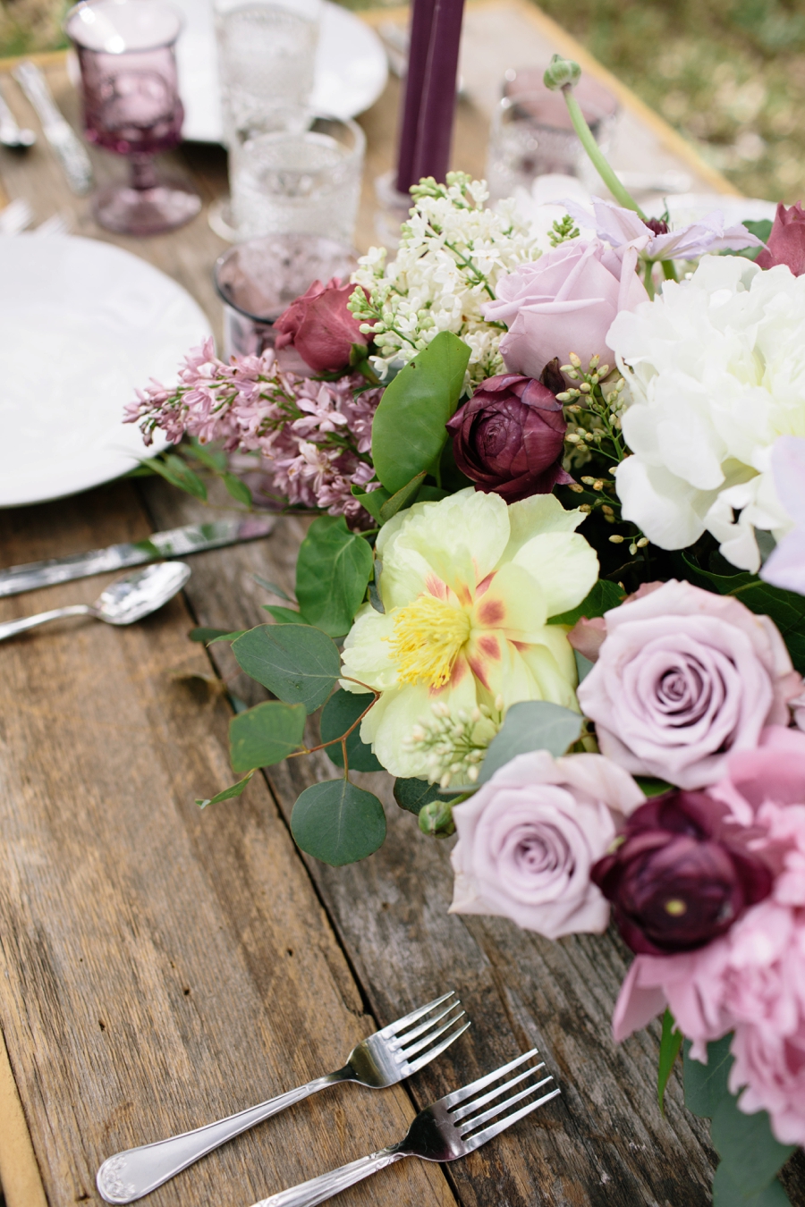 Romantic Lavender and Gray Wedding Ideas via TheELD.com