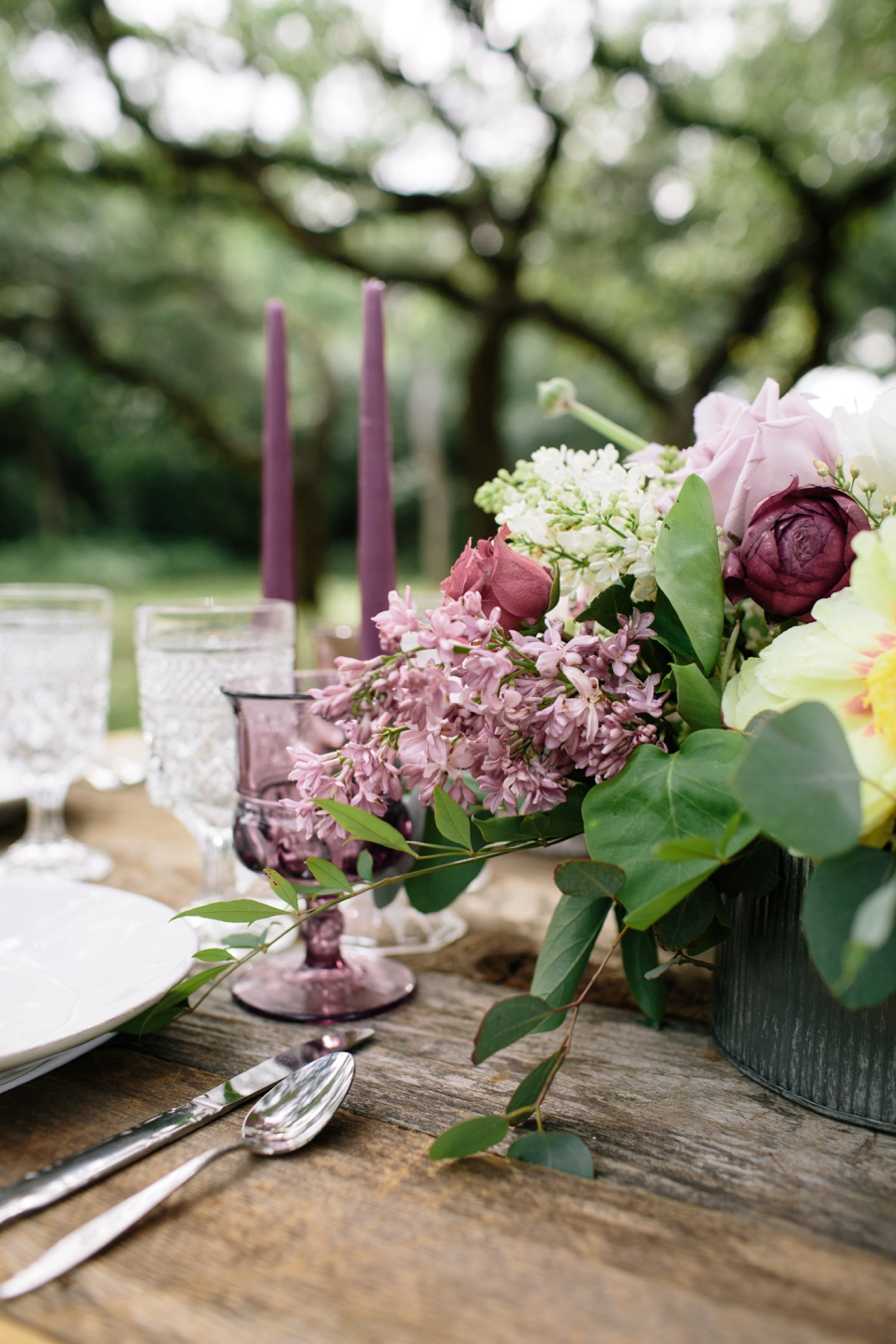 Romantic Lavender and Gray Wedding Ideas via TheELD.com