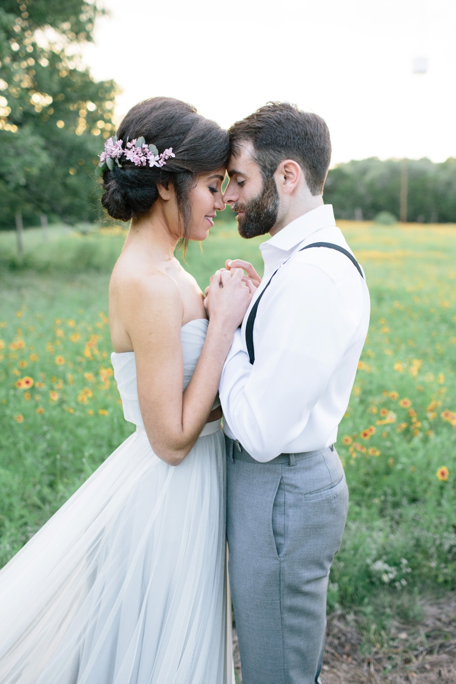 Romantic Lavender and Gray Wedding Ideas via TheELD.com