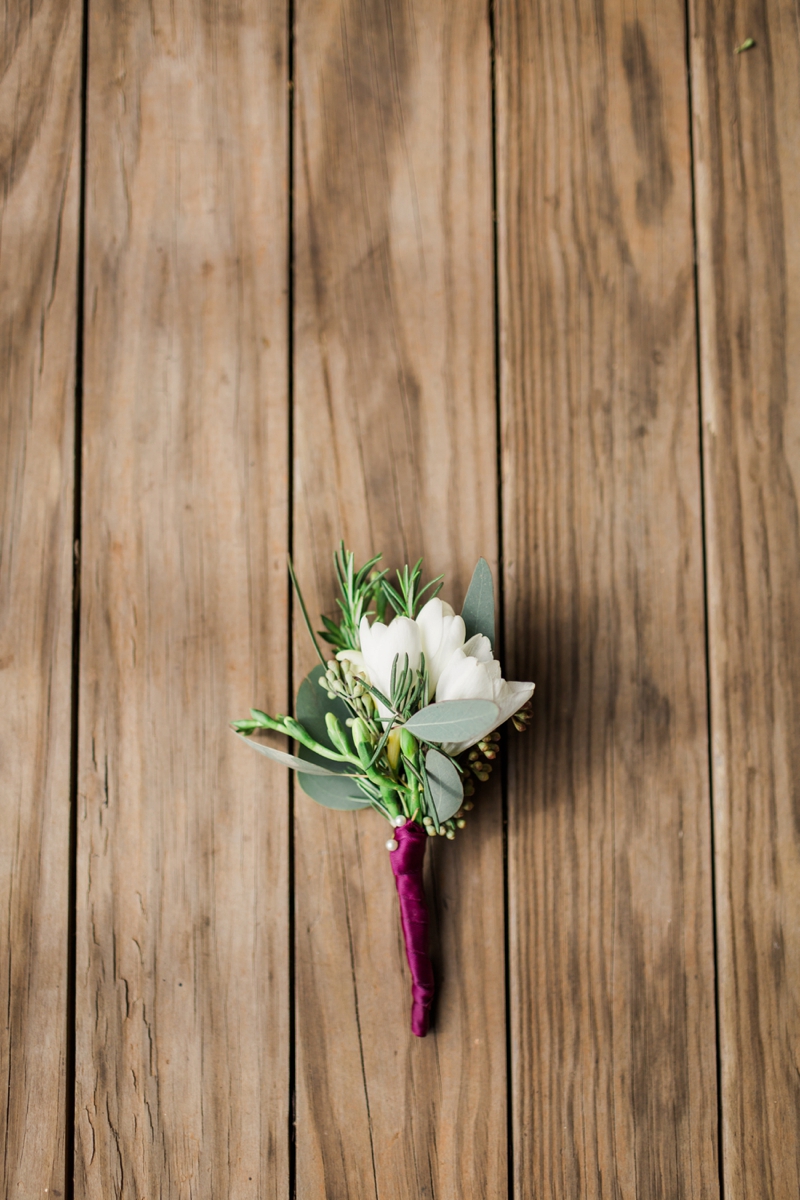 Elegant Purple & White Virginia Wedding via TheELD.com