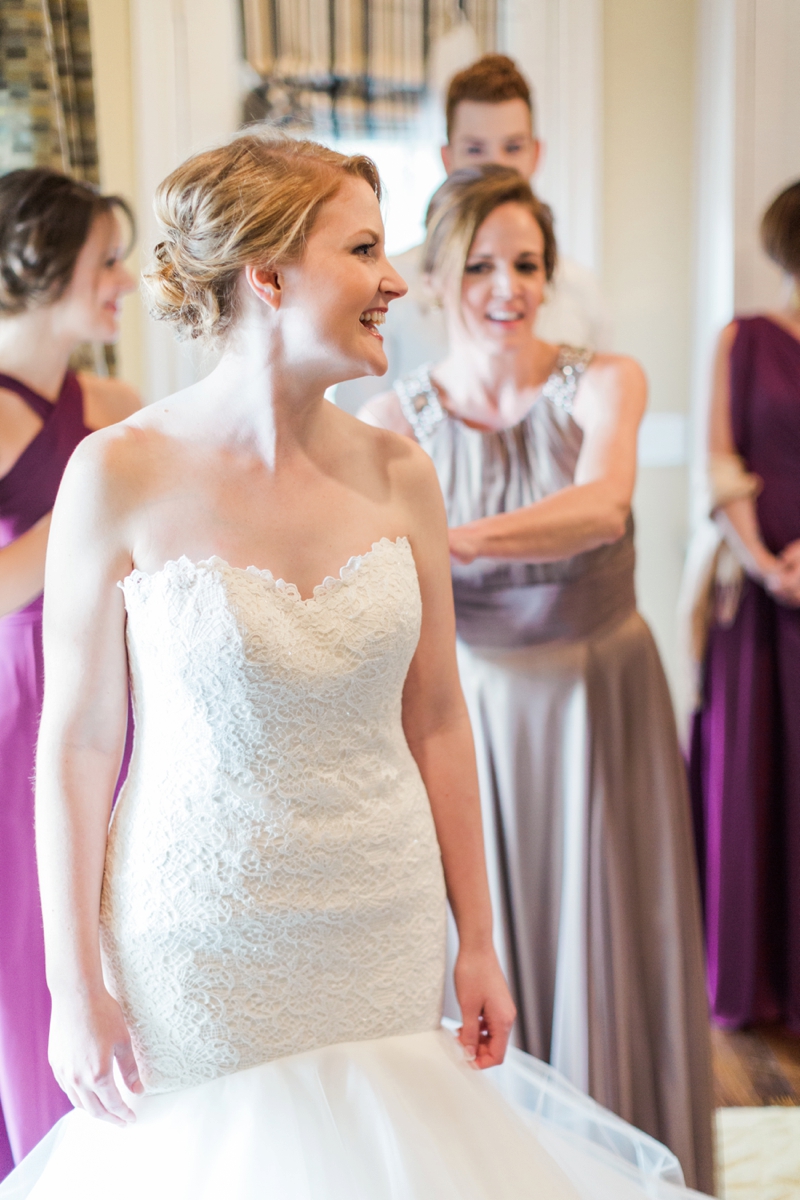 Elegant Purple & White Virginia Wedding via TheELD.com