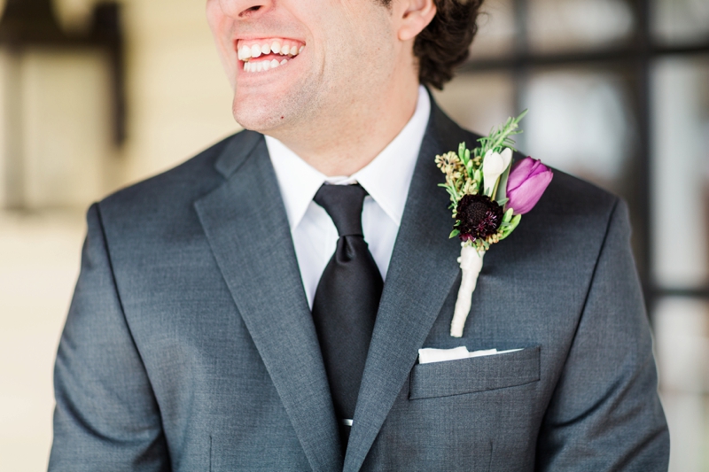 Elegant Purple & White Virginia Wedding via TheELD.com