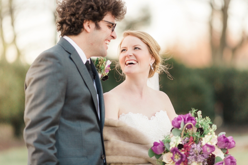 Elegant Purple & White Virginia Wedding via TheELD.com